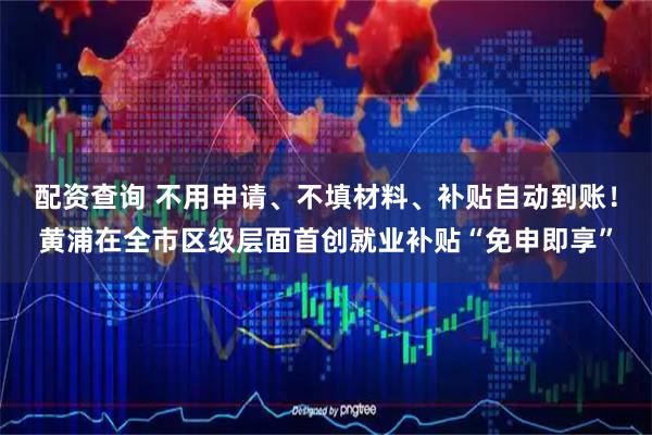 配资查询 不用申请、不填材料、补贴自动到账！黄浦在全市区级层面首创就业补贴“免申即享”